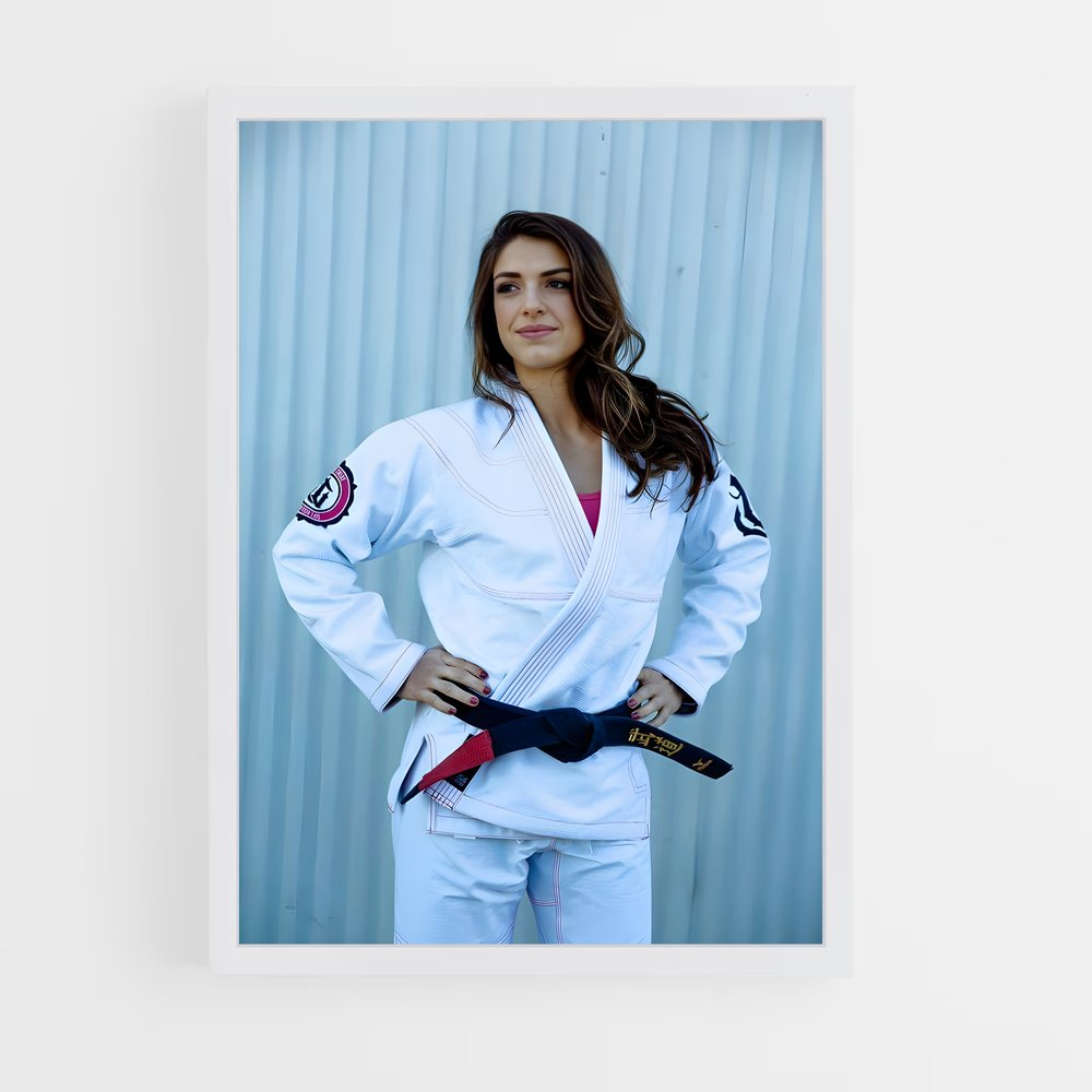 Poster Karateka Élégante – affiche Jiu-jitsu brésilien (vue 3)